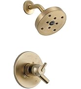 Delta Faucet Trinsic 17 Series Dual-Function Shower Trim Kit with Single-Spray H2Okinetic Shower ...