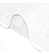 VEVOR Plastic Table Cover 24 x 60 Inch, 1.5 mm Thick Clear Table Protector, Rectangle Clear Desk ...