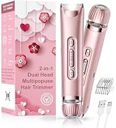 Bikini Trimmer for Women- LED Light Electric Razors for Women for for Face, Bikini, Body, Leg, US...