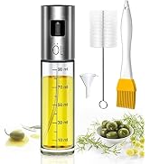 Leaflai Oil Sprayer for Cooking, Olive Oil Spray Bottle for Kitchen 100ml Glass Olive Oil Sprayer...