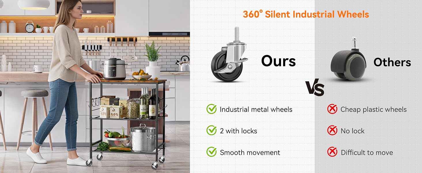 microwave stand with wheels