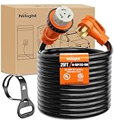 Nilight 50 Amp 25FT RV Locking Extension Cord 250V Heavy Duty 6/3+8/1 Gauge Pure Copper STW Wire ...