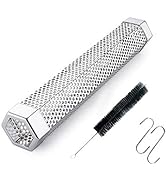 Pellet Smoker Tube for Grilling, 12 inches Premium Stainless Steel BBQ Wood Pellet Tube Smoker fo...