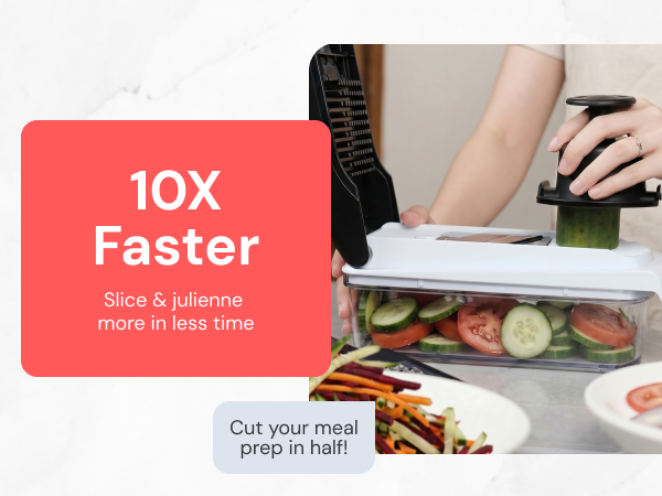 Do more in less time with Fullstar Pro Core Chopper and Mandoline Slicer
