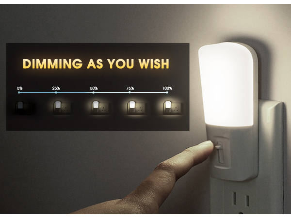 dimmable night light