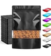 Funfery 100 Pcs Smell Proof Packaging Bags,Mylar Clear Bags for Food Storage,Sealable Bags for Pa...