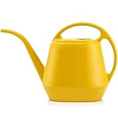 Fasmov Plastic Watering Can, Yellow, 1-Gallon