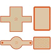 Silicone Baking Mat Set, Reusable Baking Mat, Non-Stick, Food Safe Silicone Mats for Baking, Oven...