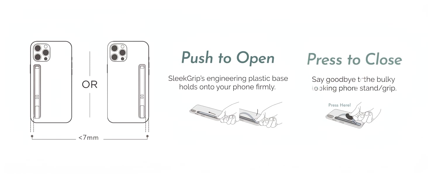 how to use pop open press close phone stand grip easy