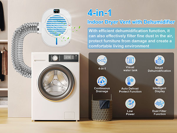 Dryer Vent Box with Dehumidifier