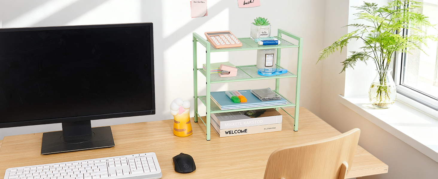 desktop organizer shelf