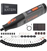 Katerk Cordless Rotary Tool, 4000mAh Battery, 6-Speed, 28000RPM, Rotary Tool Kit with 70 Accessor...