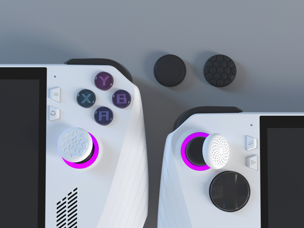 PlayVital Thumbsticks Grips Caps for ROG Ally, Silicone Thumb Grips Joystick Caps for ROG Ally
