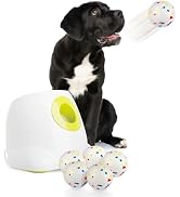 ALL FOR PAWS Automatic Dog Ball Launcher, Interactive Dog Ball Thrower for Medium to Large Dogs, ...