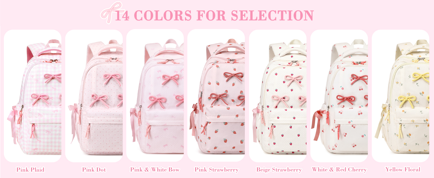 bow backpack for girls