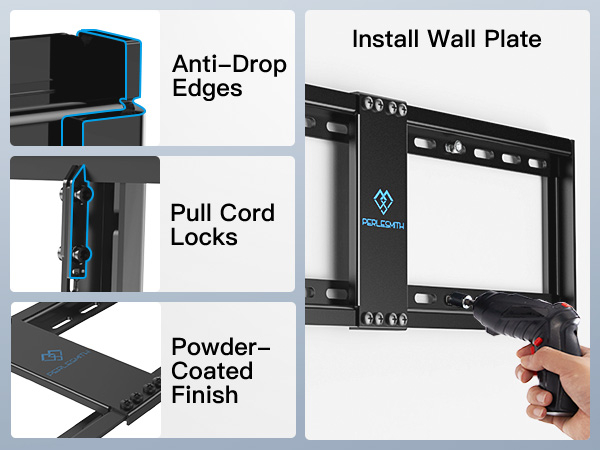 Low Profile Flat Wall Mount Bracket PSLTK1