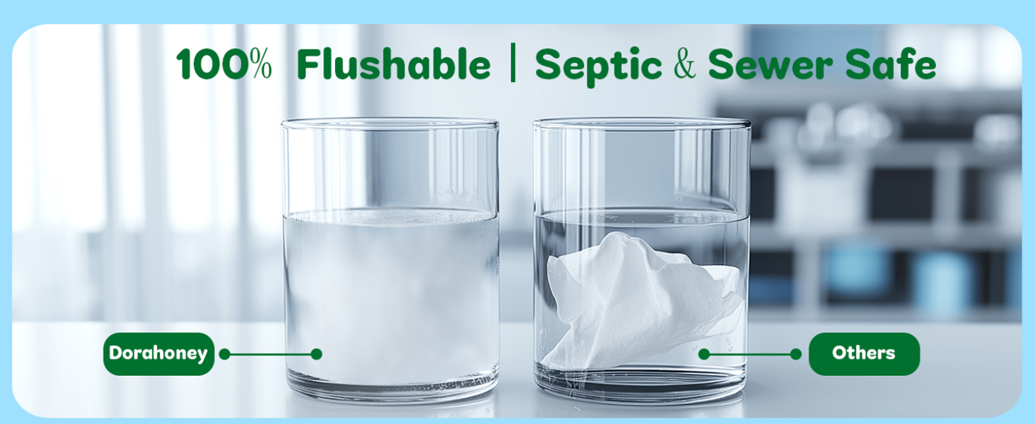 flushable travel wipes