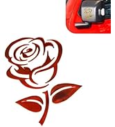 CouTunp 3D Rose Car Sticker Decal, Flower Window Decals, Waterproof PVC Auto Bumper Sticker, Cute...