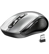 Wireless Mouse Ergonomic, Silent Cordless Computer Mouse with Side Buttons | 2.4G USB Receive, 3-...