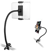 SH Gooseneck Tablet Holder for iPad, 360° Flexible iPad Holder for Treadmill and Mic Stand, Super...