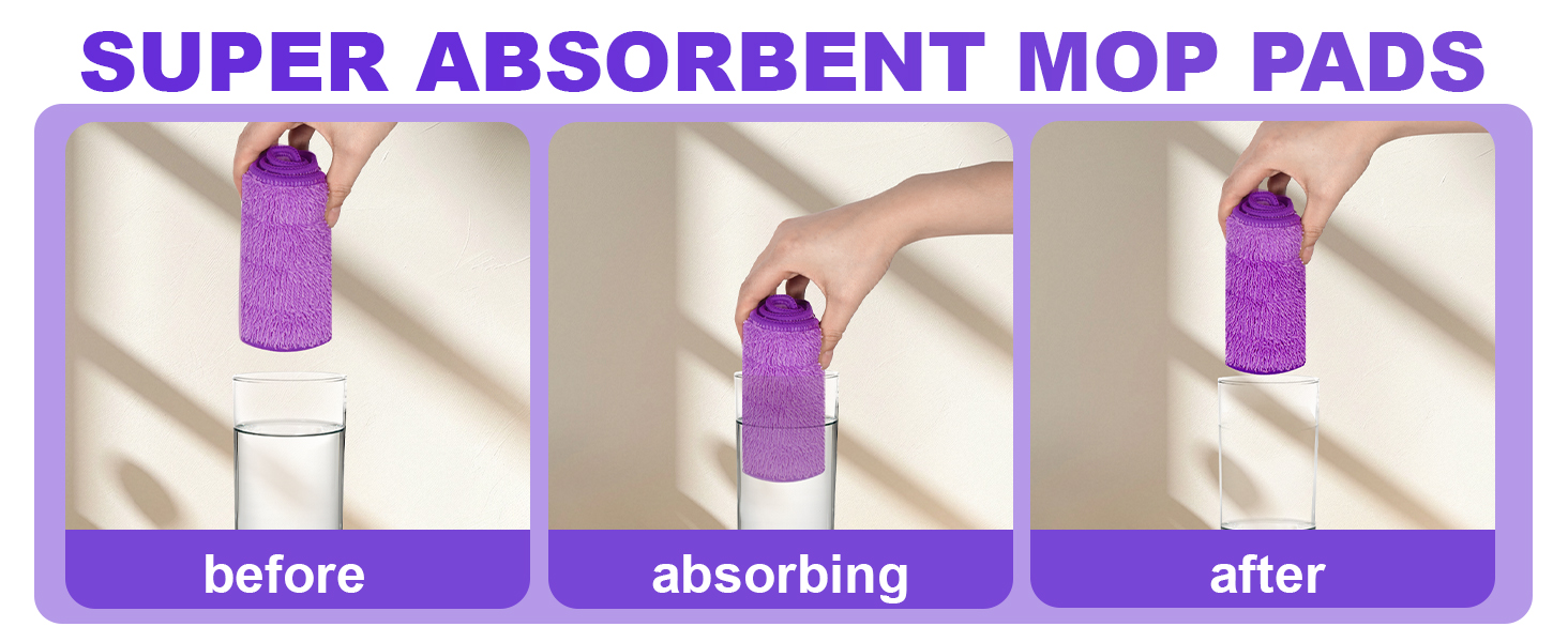 Reusable Microfiber Mop Pads