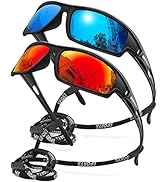 AWGSEE Polarized Sports Sunglasses For Men Cycling Driving Fishing Sun Glasses Unbreakable Frame ...