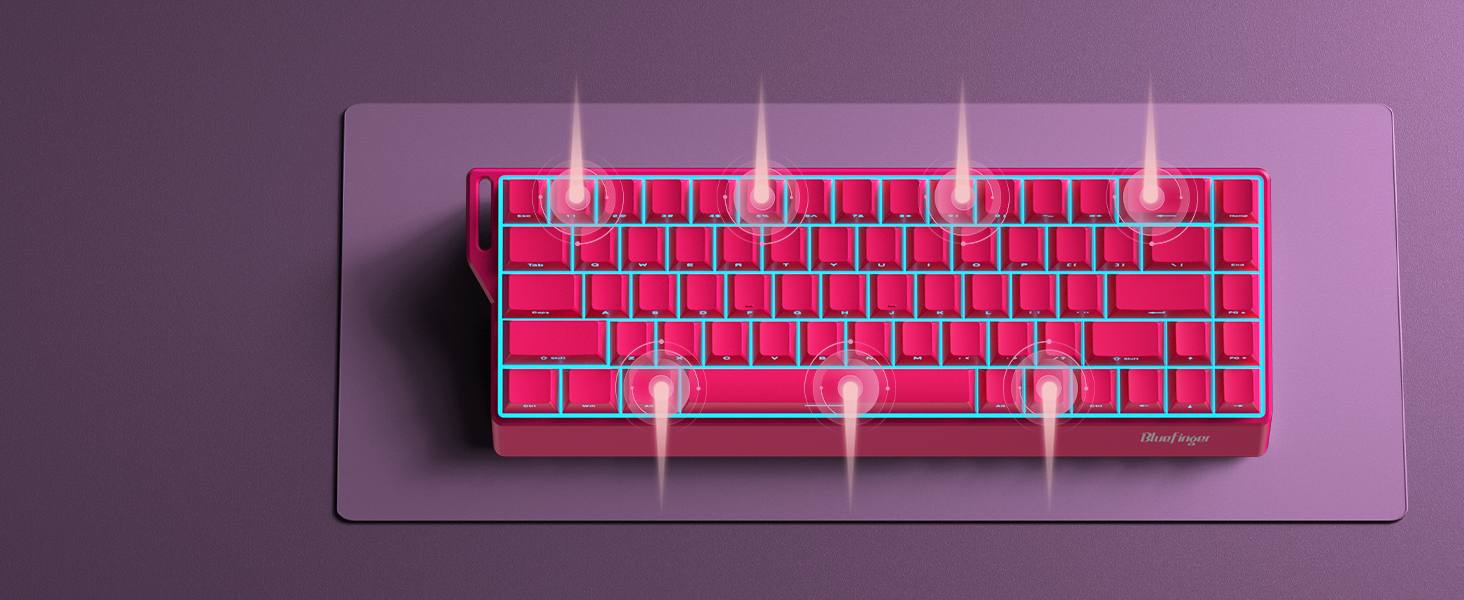 bluetooth gaming keyboard mechanical keyboard 60 percent keyboard wireless