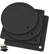 Silicone Trivet Pot Mat, Silicone Pot Holders for Hot Pan and Pot Pads. Heat Resistant Counter Ma...