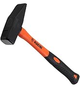 KSEIBI 271450 Blacksmith Machinist Cross Pein Hammer Soft Grip handle 2.2LB (1000g)