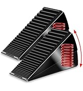 Mzsyxxm 2 Pack Heavy Duty Door Stoppers for Bottom of Door, 3 Inches High Adjustable Spring Large...