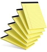 AILZFEI 6pcs Small Note Pad 5x8 College Ruled Legal Pads Paper Notepads 6 Pack Study Back Writing...