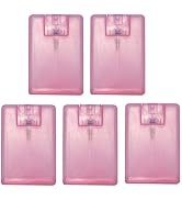 5Pcs Pink 20ml/ 0.67oz Card Type Spray Bottles Refillable Perfume Atomizer Container Portable Fin...