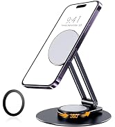 CreaDream Magnetic Phone Stand for Desk, Aluminum MagSafe iPhone Stand Foldable Adjustable, Cell ...