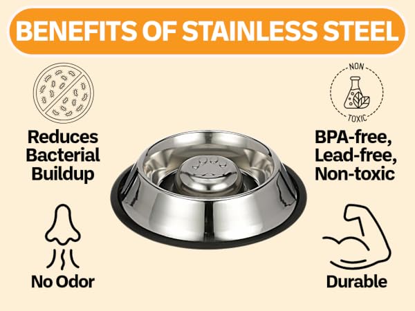 Benefits of stainless steel pet bowls