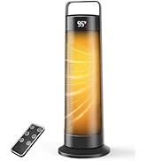 Space Heater for Indoor Use Large Room, 1500W Portable Office Heater, 120° Oscillation, PTC Ceram...