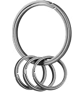 KEEPO LINK Multi-Use Titanium Key Ring - DIY EDC Keychain Rings for Men & Women, Split Keyring fo...