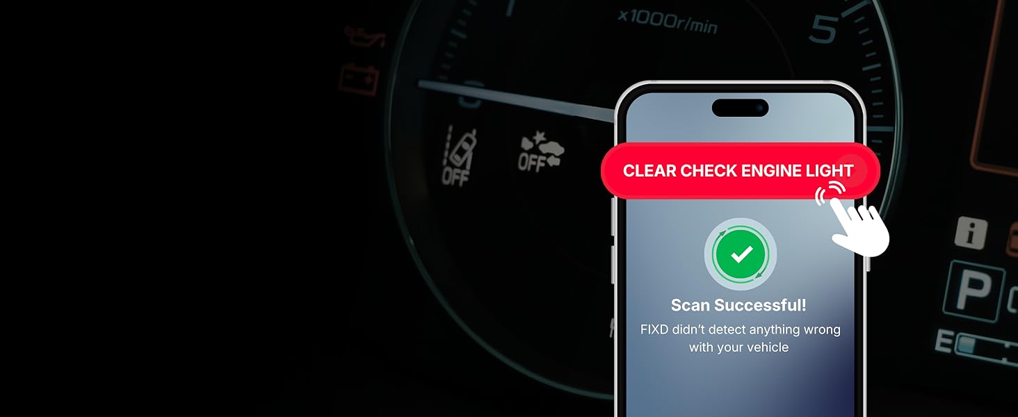 Fix and verify Car code reader and reset tool confirms whether repairs actually solved the problem