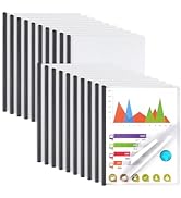 20 Pack Report Covers with Sliding Bar, Clear Report Covers for A4 and Letter Size Paper, Resume ...