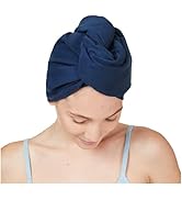 Dock & Bay Turban Hair Towel - for Home & The Beach - Super Absorbent, Quick Dry - Yosemite Navy,...