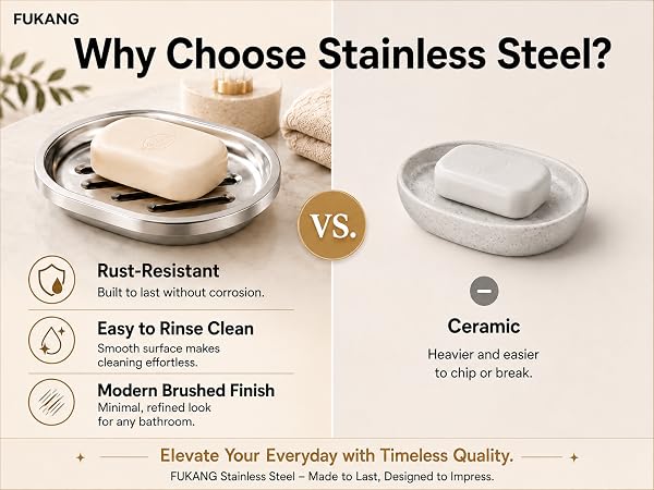 stainless steel soap dish for bathroom