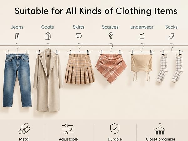 Suitable for All Kinds of Clothing Items: Jeans Coats Skirts Scarves underwear Socks