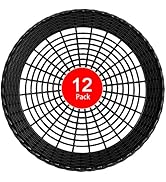 EBIGIC Paper Plate Holders, 8/12/24 Packs 9/10 Inch paper plate holders reusable Black Plastic He...