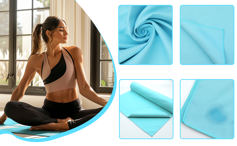 Non-Slip Hot Yoga Towel with Super