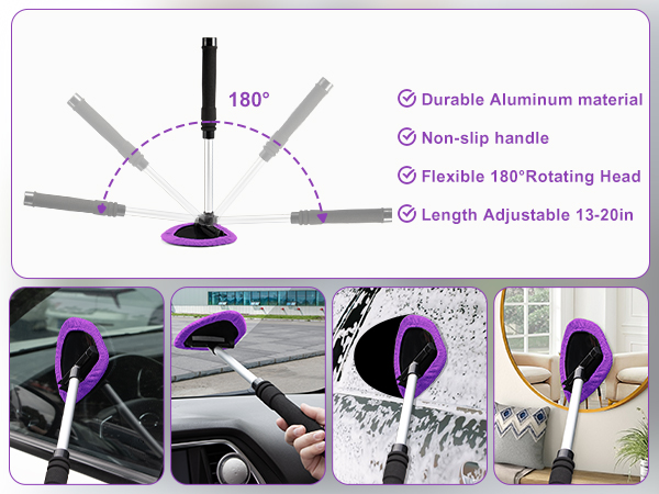 Purple Car Interior Cleaning Kit