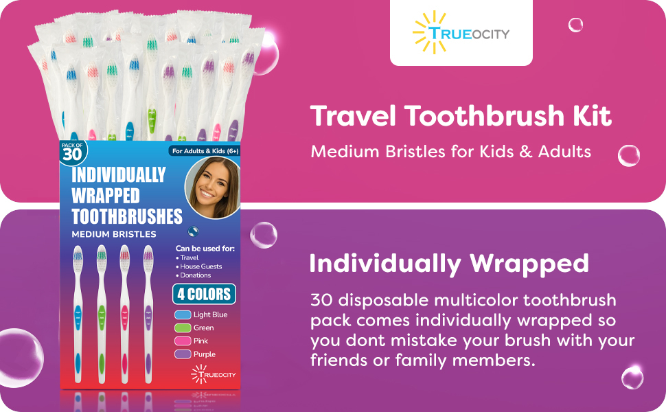 Manual Toothbrush 30 pack