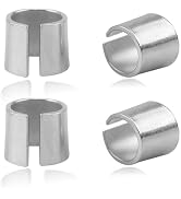 Wevdn 4 PCS Battery Post Shim Lead, Pure Lead Battery Terminal Adapter for Positive & Negative Po...