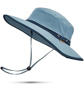 Sukeen Wide Brim Sun Hats for Men Women Lightweight Fishing Hat UPF50+ Foldable Bucket hat for Fi...