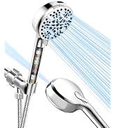 Filtered Shower Head with Handheld, BOWGER 6 Modes High Pressure Shower Heads with Power Wash Mod...