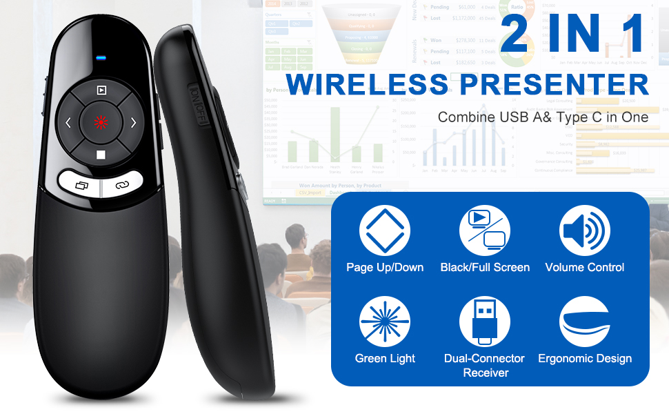USB A & USB C Wireless Presenter