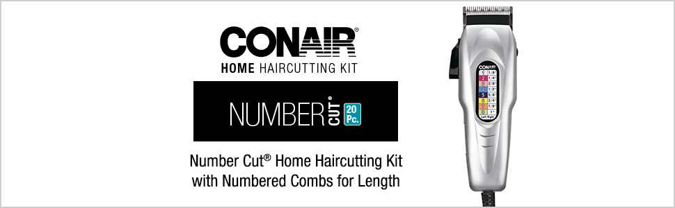 Conair hair cutter; Conair hair trimmer; home hair cutting kit; cordless hair trimmer